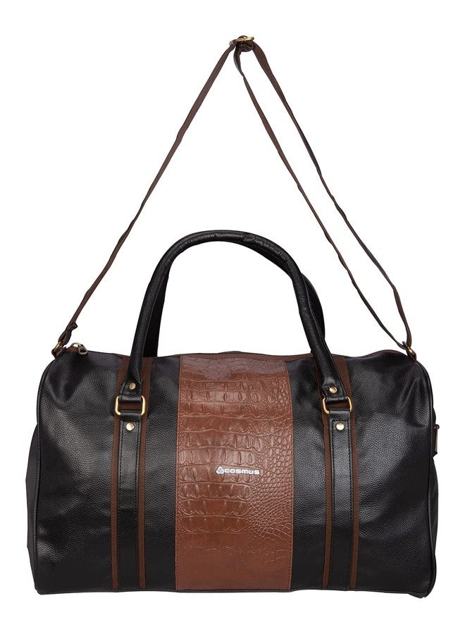 COSMUS Cabin size Duffle bag - Cosmus Sailor PU 30 Litre Stylish duffle bag (BLACK) - Image 2